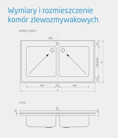 Stół Nierdzewny Gastronomiczny Z 2 Małymi Zlewami I Półką 80x60x85 Polgast 222086-Mk