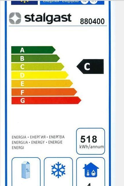 Szafa Chłodnicza Lodówka Gastronomiczna 350l Stalgast 880400