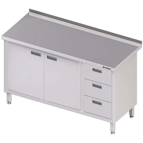 Szafka Nierdzewna 3 Szuflady (P) D. Skrzydłowe 180x60 Stalgast Szafka Nierdzewna 3 Szuflady (P) D. Skrzydłowe 180x60 Stalgast