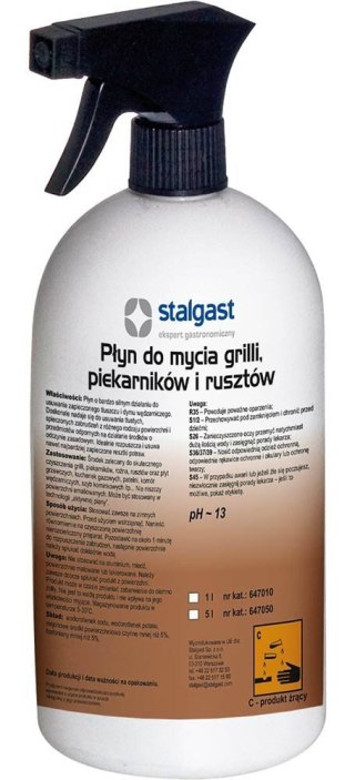 Profesjonalny Środek Preparat Płyn Do Usuwania Przypaleń 1l Stalgast 647010