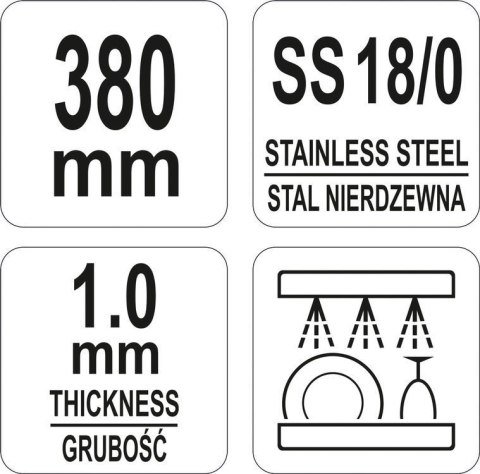 Szpatuła Cukiernicza Wąska 255/385 mm Yato YG-02410