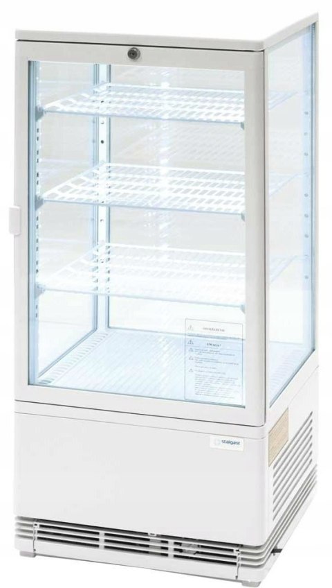 Witryna chłodnicza 78L biała LED | Stalgast 852173