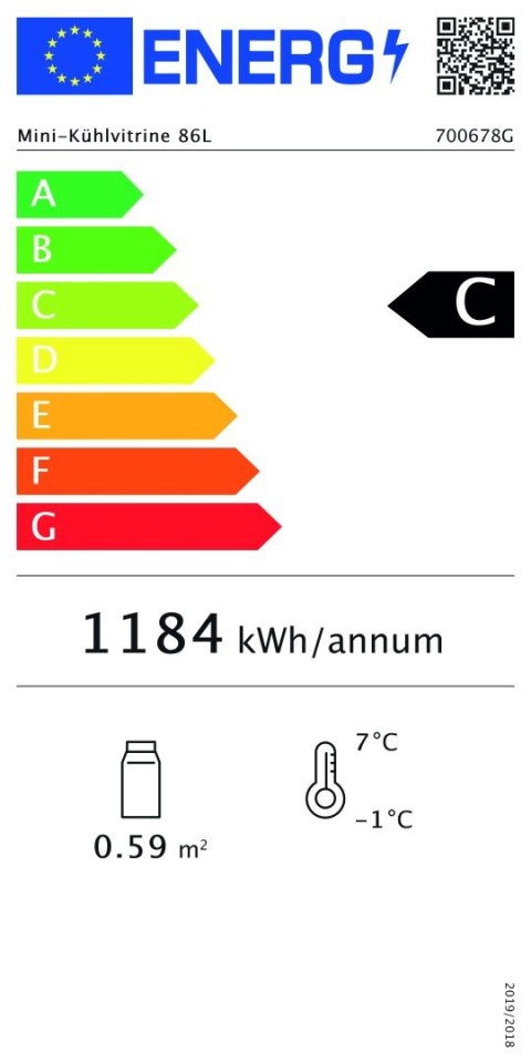 Witryna Chłodnicza 86l Na Ciasta I Napoje Bartscher 700678g