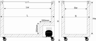 Zamrażarka skrzyniowa 320L | Byfal ARO-400E ECO