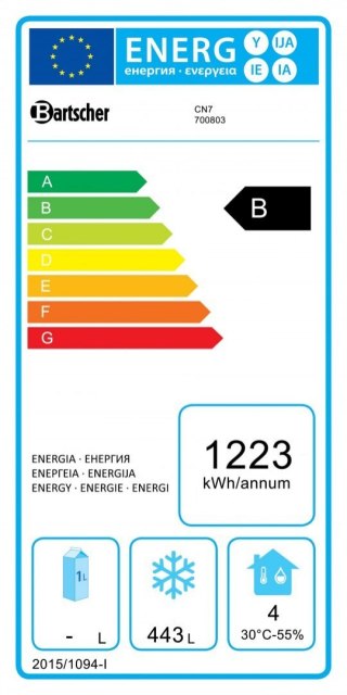 Zamrażarka Szafa Mroźnicza 700l Bartscher