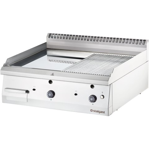 Grill gazowy chromowany gładki-ryflowany G20 | Stalgast 9737310