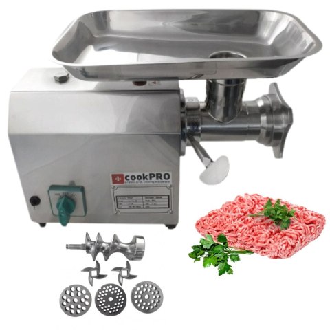 Nierdzewny Wilk Maszynka Do Mięsa TC12 INOX + 3 Sitka cookPRO 560040001