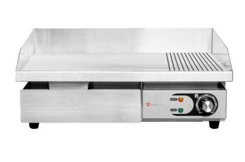 Płyta Grillowa Elektryczna 2/3 Gładka 1/3 Ryflowana RQEG818-2 3000W 550x430x250