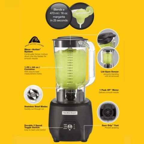 Profesjonalny Blender Barmański HBB908R-CE Hamilton Beach - Do Kawiarni