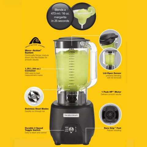 Profesjonalny Blender Barmański HBB908R-CE Hamilton Beach - Do Kawiarni