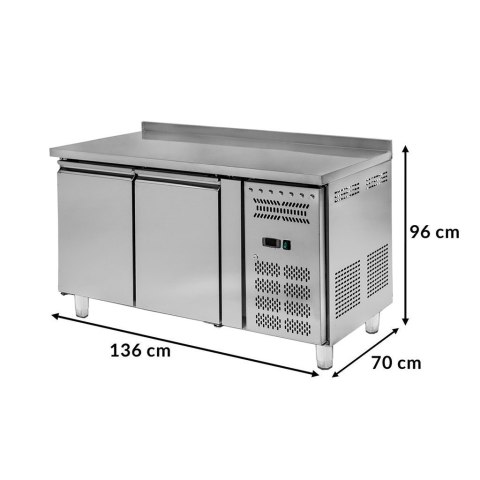 Stół Chłodniczy Do Gastronomii 2-Drzwiowy 136x70 Cm R290