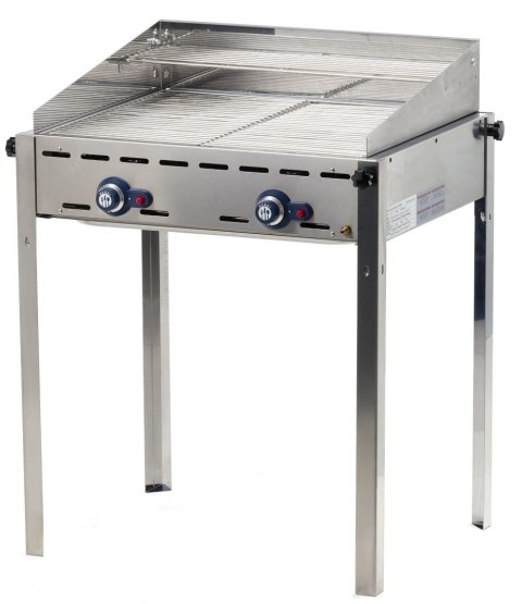 Grill gazowy Green Fire Profi Line 2-palnikowy Hendi 149621