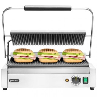 Szeroki Grill Kontaktowy Elektryczny Panini Xl 2700W 545 Mm Hendi 263624