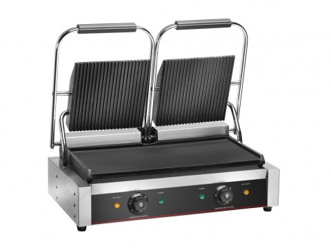 Grill Kontaktowy Podwójny 475x230 płyta gładka Amitek 6040014