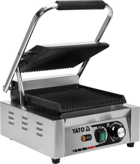 Grill Elektryczny Kontaktowy Ryflowany 1800W Yato YG-04555