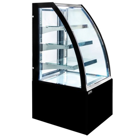 Witryna Cukiernicza Mała Clara S60 Black 60x70x140