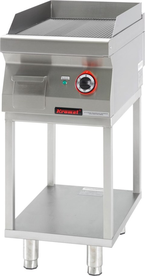 Płyta Grillowa Ryflowana Chromowana 400mm 4,8kW Kromet 700.Pbe-400r.T Płyta Grillowa Ryflowana Chromowana 400mm 4,8kW Kromet 700.Pbe-400r.T