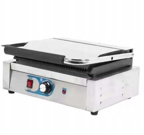 Grill Kontaktowy Płyta Ryflowana 420x300x190mm 2300W MLP811E Grill Kontaktowy Płyta Ryflowana 420x300x190mm 2300W MLP811E