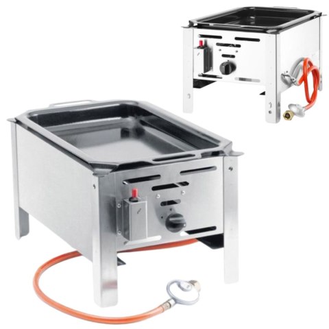Patelnia Gazowa Bake-Master Mini 0,215 m³/h 5800W 340x540x300 Hendi 154601 Patelnia Gazowa Bake-Master Mini 0,215 m³/h 5800W 340x540x300 Hendi 154601