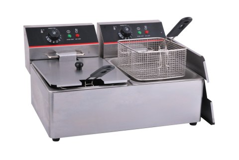 Profesjonalna Frytownica Elektryczna 2-komorowa 2x8l 230V TEF-8L-2 Profesjonalna Frytownica Elektryczna 2-komorowa 2x8l 230V TEF-8L-2