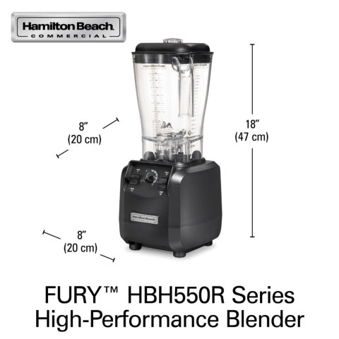Blender Barmański Hamilton Beach Commercial HBH550R-CE Fury 1,8l 880W Blender Barmański Hamilton Beach Commercial HBH550R-CE Fury 1,8l 880W