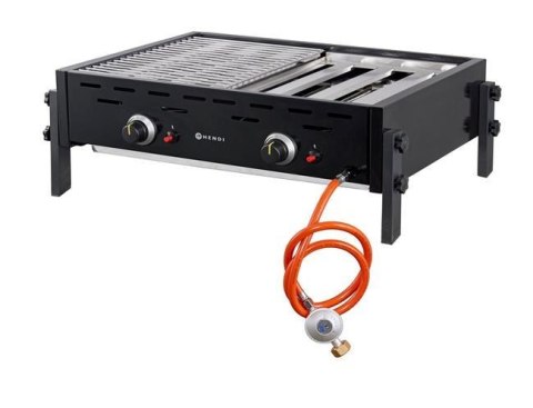 Grill Gazowy Roast-Master Pro Hendi 148822 11,6 kW Dwie Strefy Grzewcze Czarny Grill Gazowy Roast-Master Pro Hendi 148822 11,6 kW Dwie Strefy Grzewcze Czarny