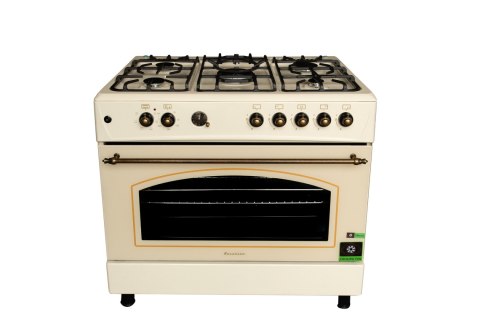 Kuchenka Gazowa RAVANSON KWGE-90RC z Piekarnikiem Elektrycznym Retro Design Kuchenka Gazowa RAVANSON KWGE-90RC z Piekarnikiem Elektrycznym Retro Design