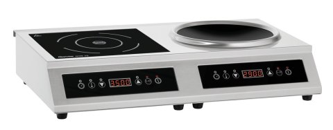 Kuchenka Indukcyjna Z Wokiem Gastronomiczna 3,5kW 230V Kuchenka Indukcyjna Z Wokiem Gastronomiczna 3,5kW 230V