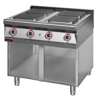 Kuchnia Elektryczna 4 Płytowa 900Mm 4x4,0 kW Na Podstawie Kromet 900.Ke-4.S