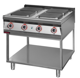 Kuchnia Elektryczna 4 Płytowa 900Mm 4x4,0 kW Na Podstawie Kromet 900.Ke-4.T