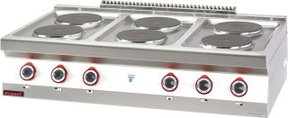 Kuchnia Elektryczna 6 Płyt Okrągłych 6x2,6kW Kromet 700.Ke-6