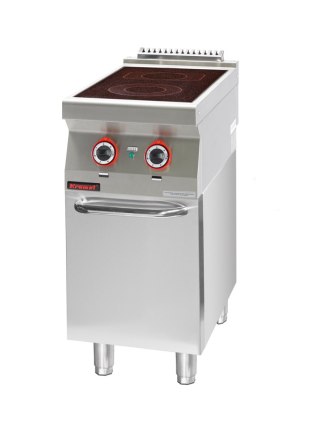 Kuchnia Elektryczna Ceramiczna 2 Pola 1x2,1kW + 1x2,0kW 700.Ke-2c.S.D