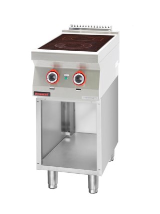 Kuchnia Elektryczna Ceramiczna 2 Pola 1x2,1kW + 1x2,0kW Kromet 700.Ke-2c.S