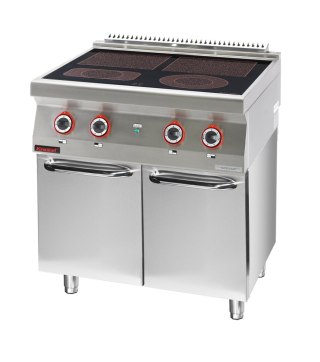 Kuchnia Elektryczna Ceramiczna 4 Pola 2x4kW + 2x2,1kW Kromet 700.Ke-4c.S.D
