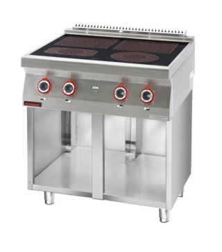 Kuchnia Elektryczna Ceramiczna 4 Pola 2x4kW + 2x2,1kW Kromet 700.Ke-4c.S