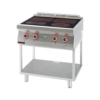 Kuchnia Elektryczna Ceramiczna 4 Pola 2x4kW + 2x2,1kW Kromet 700.Ke-4c.T