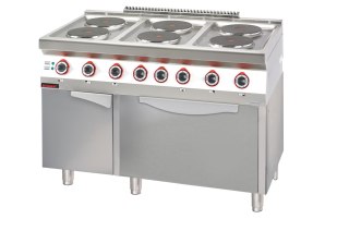 Kuchnia Elektryczna Z Piekarnikiem 3xgn 1/1 6x2,6kW+3,5 kW Kromet 700.Ke-6