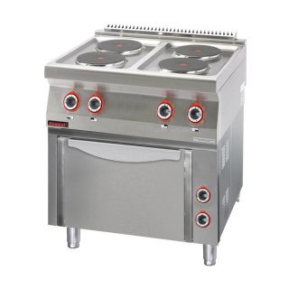 Kuchnia Elektryczna Z Piekarnikiem 4x2,6kW + 3,5kW Kromet 700.Ke-4/Pe-1