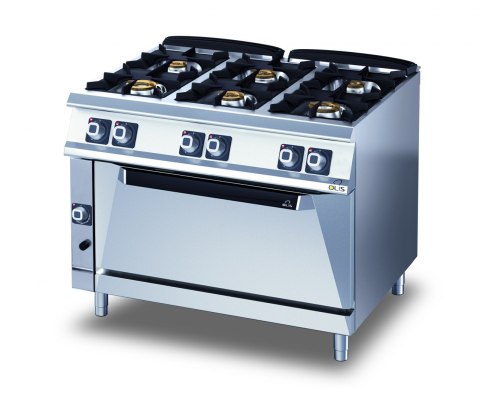 Kuchnia Gazowa 6-Palnikowa z Piekarnikiem 37,3 kW Diamante 700 Olis 16040010 Kuchnia Gazowa 6-Palnikowa z Piekarnikiem 37,3 kW Diamante 700 Olis 16040010