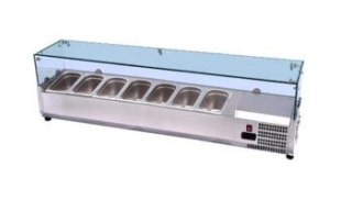 Nadstawka Witryna Chłodnicza 7x GN 1/4 1500x335x447 CS-1500
