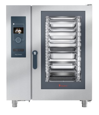 Piec konwekcyjno-parowy gazowy Multimax, 10xGN1/1, autocleanPRO(płyn), drzwi prawe, Eloma Eloma