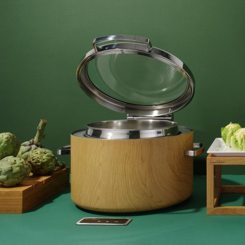 Podgrzewacz Indukcyjny Okrągły 11l Ze Szklaną Pokrywą De Luxe Madeira Fine Dine Podgrzewacz Indukcyjny Okrągły 11l Ze Szklaną Pokrywą De Luxe Madeira Fine Dine