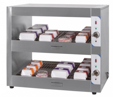 Podgrzewacz do burgerów | witryna grzewcza | dwie półki |2kW|1000x600x900mm Podgrzewacz do burgerów | witryna grzewcza | dwie półki |2kW|1000x600x900mm