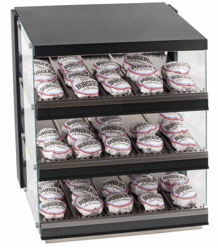 Podgrzewacz do burgerów | witryna grzewcza|trzy półki|1,74 kW 800x739x952mm Podgrzewacz do burgerów | witryna grzewcza|trzy półki|1,74 kW 800x739x952mm