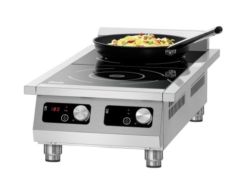 Profesjonalna Kuchenka Indukcyjna 2-pola 3500W 400V Bartscher 105760 Profesjonalna Kuchenka Indukcyjna 2-pola 3500W 400V Bartscher 105760