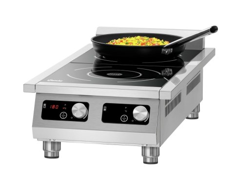 Profesjonalna Kuchenka Indukcyjna 2-pola 5000W Bartscher 105761 400V Profesjonalna Kuchenka Indukcyjna 2-pola 5000W Bartscher 105761 400V
