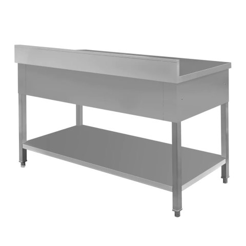 Stół Gastronomiczny Roboczy Z Półką I Szufladami 150x60x85 cm Stal Nierdzewna Stół Gastronomiczny Roboczy Z Półką I Szufladami 150x60x85 cm Stal Nierdzewna