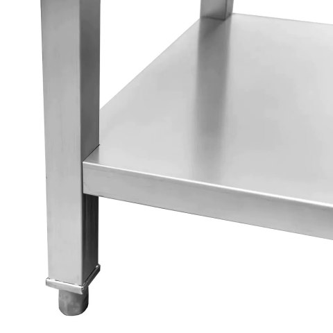 Stół Gastronomiczny Roboczy Z Półką I Szufladami 150x60x85 cm Stal Nierdzewna Stół Gastronomiczny Roboczy Z Półką I Szufladami 150x60x85 cm Stal Nierdzewna