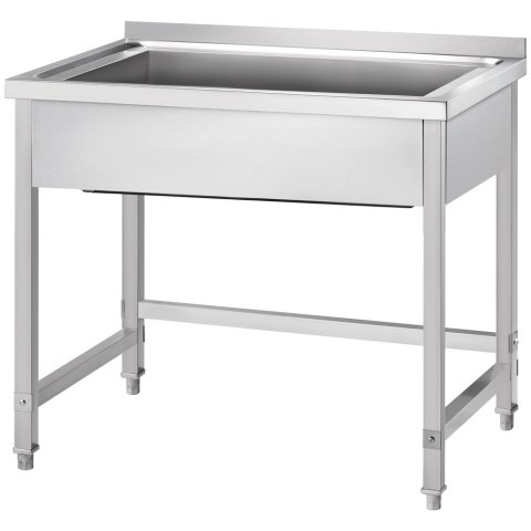 Stół Nierdzewny z Basenem 1-Komorowym 800x700x850 300 mm Gredil 671487