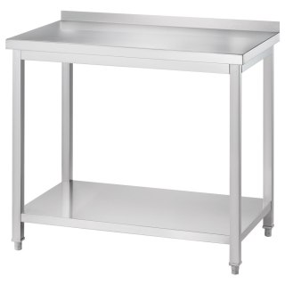 Stół Przyścienny z Półką 600x600x850 mm Skręcany Gredil 671266